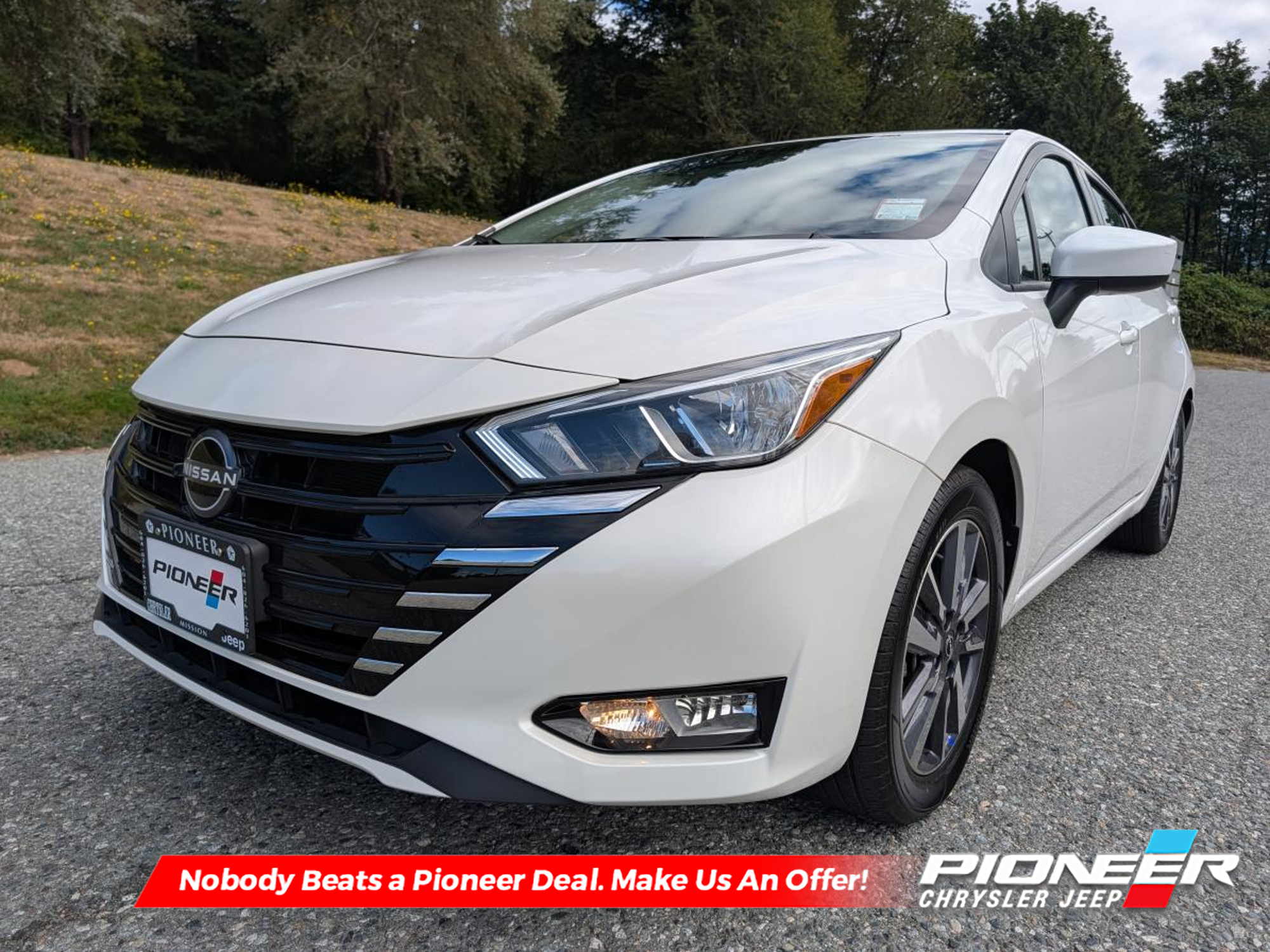 White 2024 Nissan Versa Sedan Front-Wheel Drive Automatic