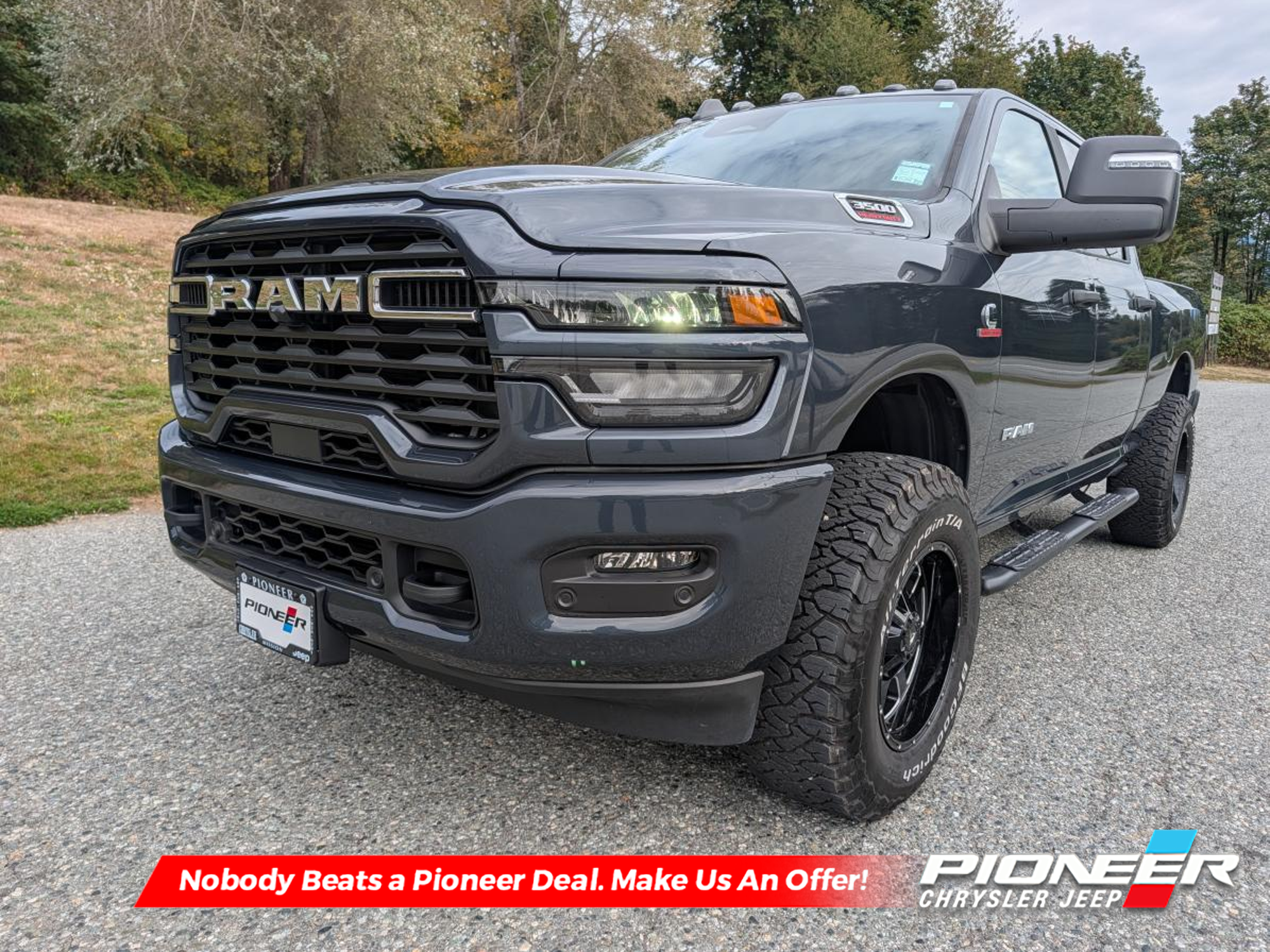 Gray (Grey Metalic) 2026 RAM 3500 Pickup Truck Four-Wheel Drive Automatic