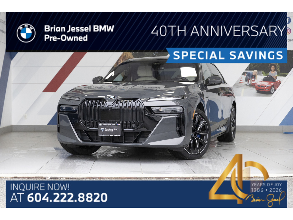 Dravit Gray Metallic 2024 BMW 7 Series 750e xDrive AWD Sedan All-Wheel Drive Automatic