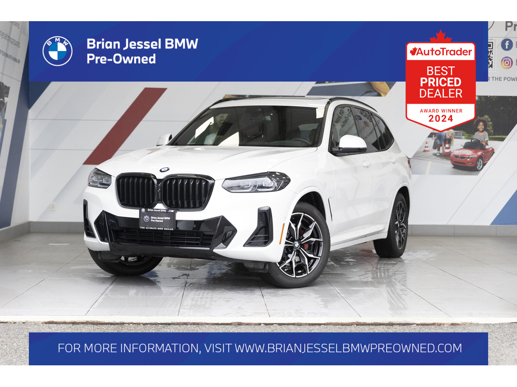 White Metallic 2023 BMW X3 SUV / Crossover All-Wheel Drive Automatic