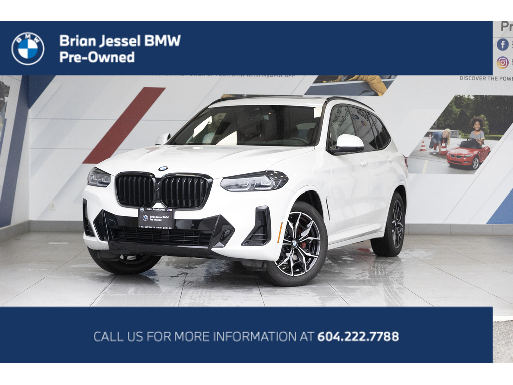 White Metallic 2023 BMW X3 SUV / Crossover All-Wheel Drive Automatic