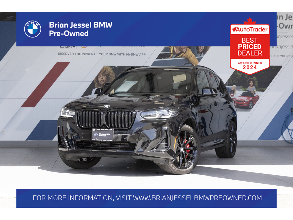 Black Sapphire Metallic 2024 BMW X3 xDrive30i AWD SUV / Crossover All-Wheel Drive Automatic