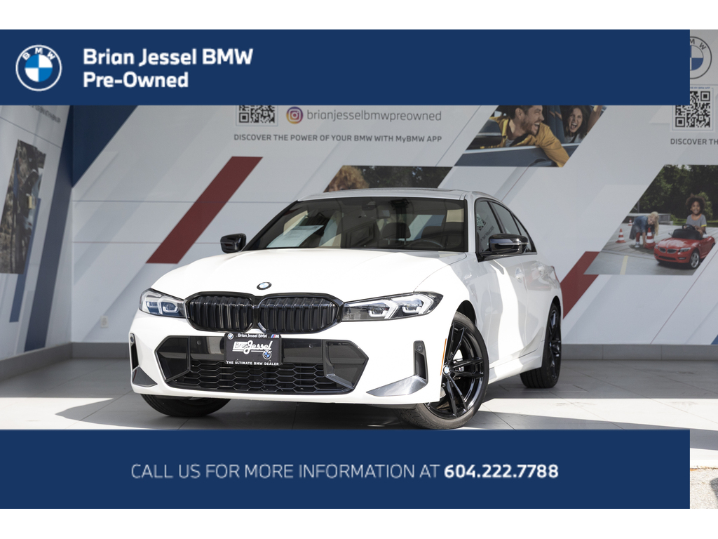 White Metallic 2023 BMW 3 Series Sedan All-Wheel Drive Automatic