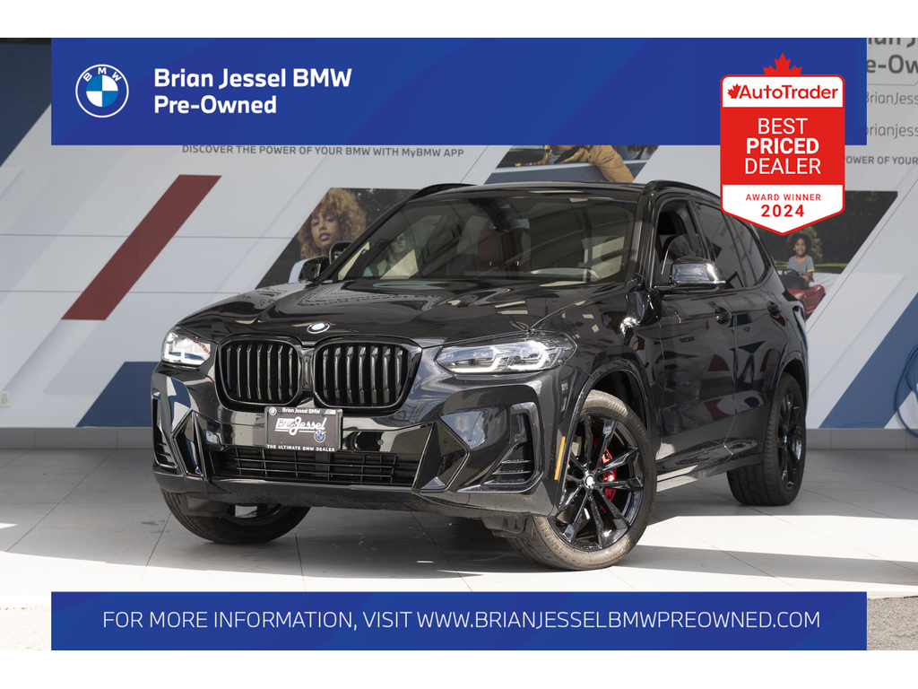 Black Sapphire Metallic 2024 BMW X3 SUV / Crossover All-Wheel Drive Automatic