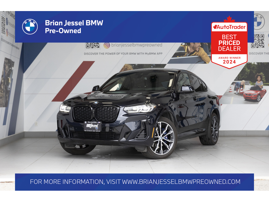 Carbon Black Metallic 2023 BMW X4 xDrive30i AWD SUV / Crossover All-Wheel Drive Automatic