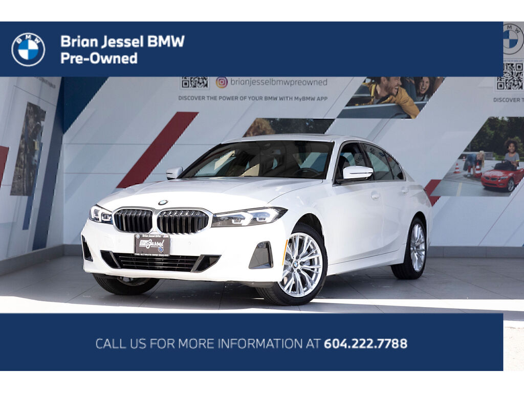 Alpine White 2023 BMW 3 Series Sedan All-Wheel Drive Automatic