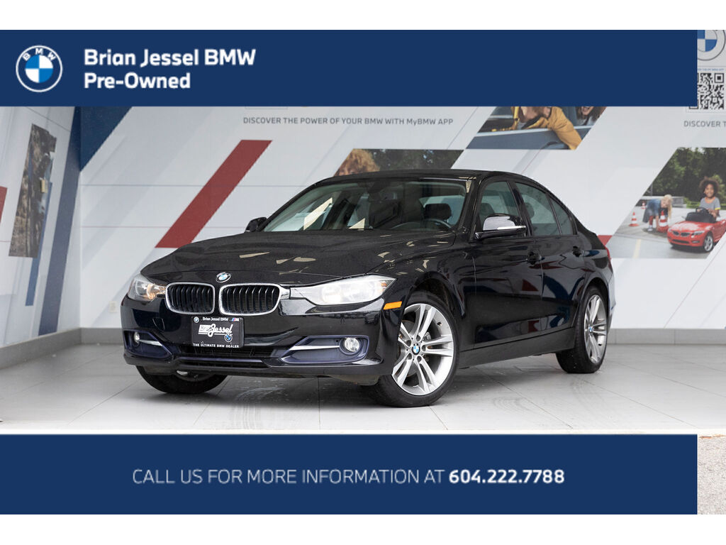 Jet Black 2014 BMW 3 Series Sedan All-Wheel Drive Automatic