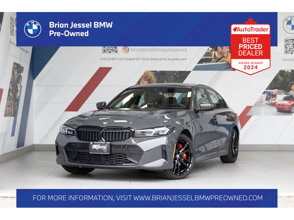 Gray Metallic 2024 BMW 3 Series 330i xDrive AWD Sedan All-Wheel Drive Automatic