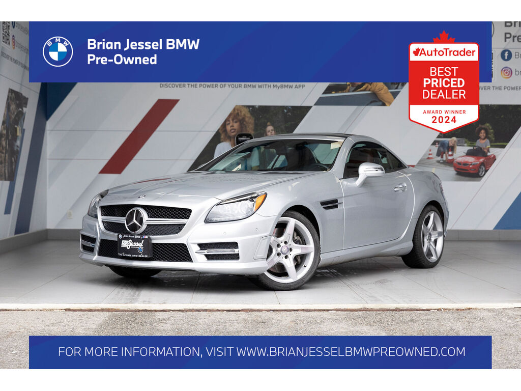 Diamond Silver Metallic 2016 Mercedes-Benz SLK 350 Convertible Rear-Wheel Drive Automatic