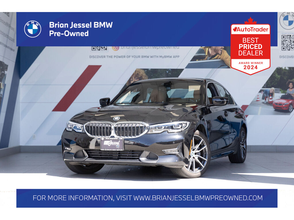 Jet Black 2022 BMW 3 Series Sedan All-Wheel Drive Automatic