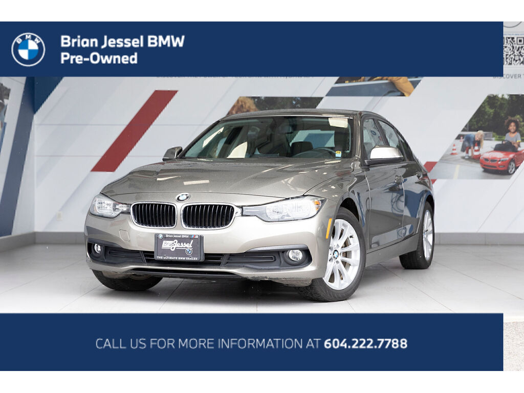 Gray (Platinum Silver Metallic) 2016 BMW 3 Series Sedan All-Wheel Drive Automatic