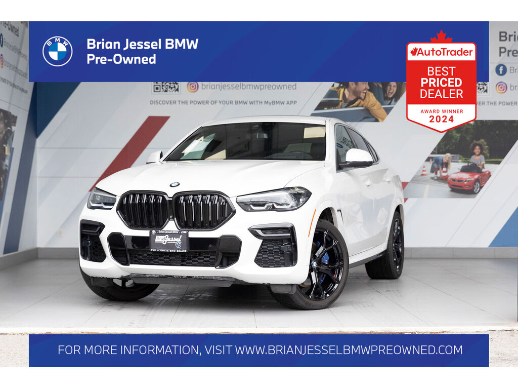 White Metallic 2022 BMW X6 xDrive40i AWD SUV / Crossover All-Wheel Drive Automatic