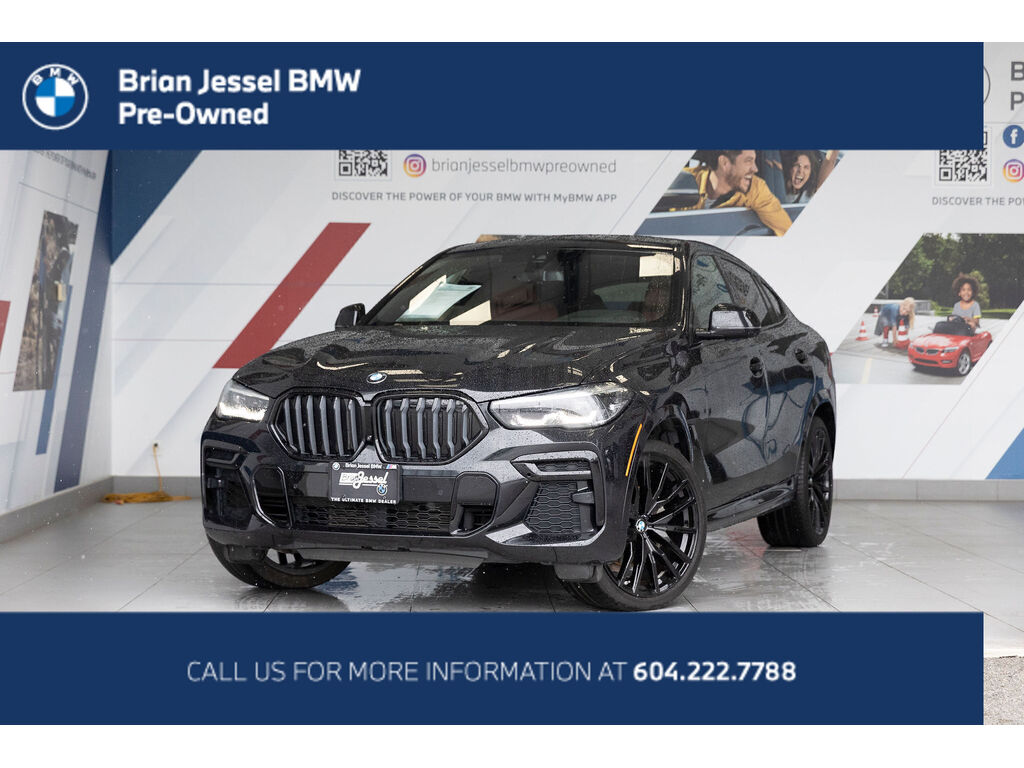 Black Sapphire Metallic 2022 BMW X6 SUV / Crossover All-Wheel Drive Automatic