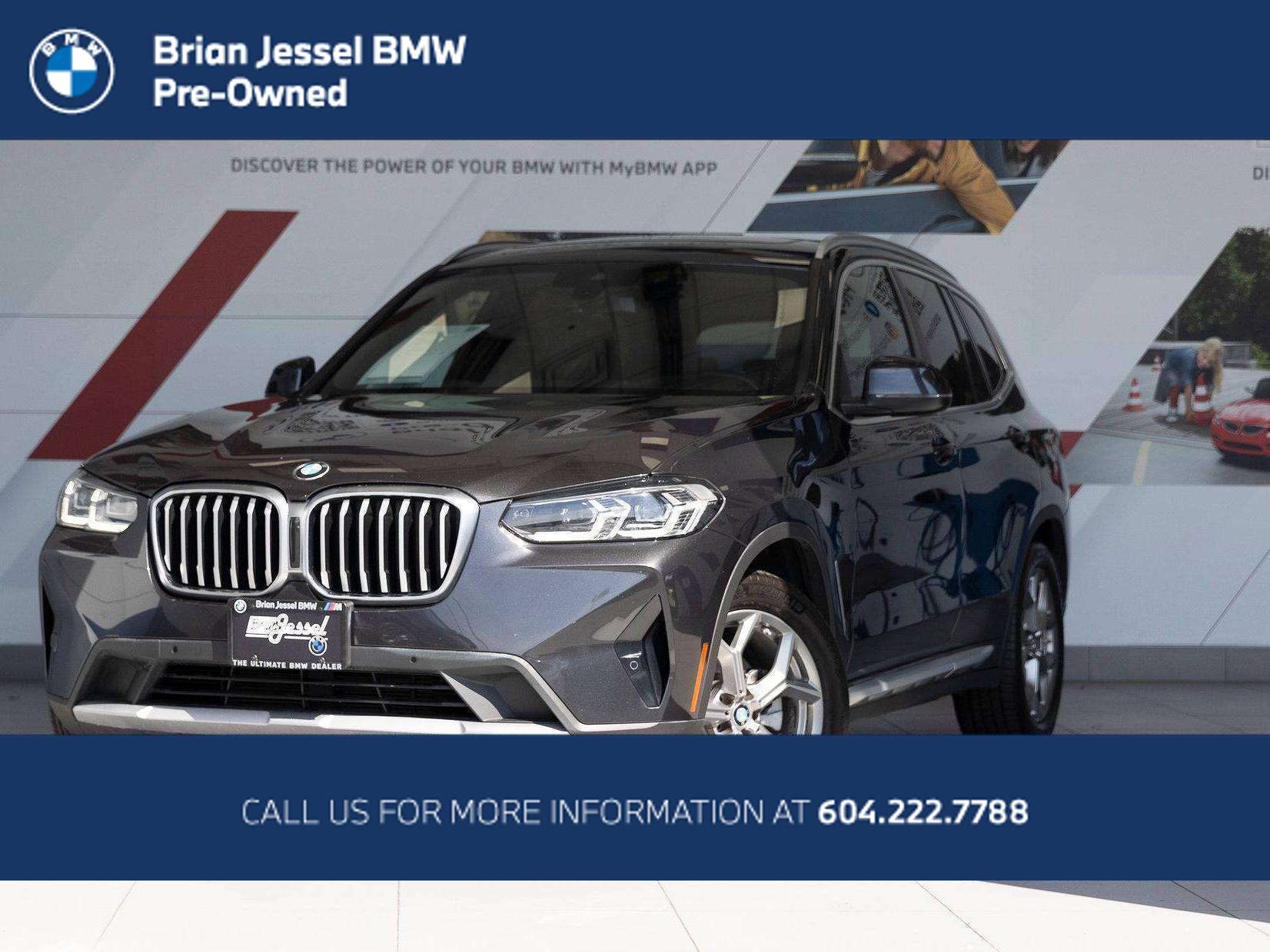 Gray (Dark Graphite) 2022 BMW X3 SUV / Crossover All-Wheel Drive Automatic