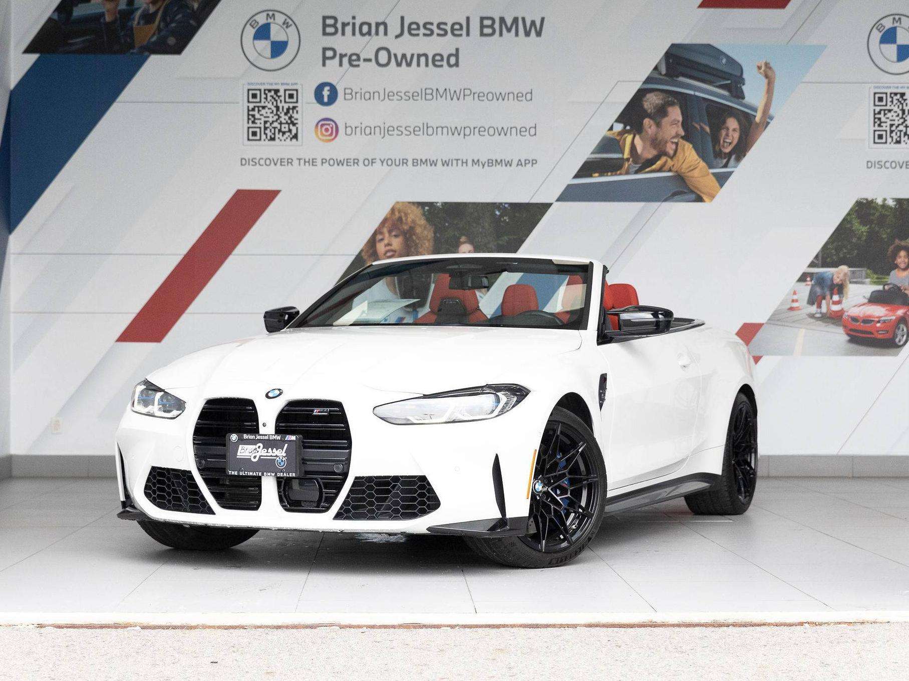 Alpine White 2022 BMW M4 Convertible All-Wheel Drive Automatic