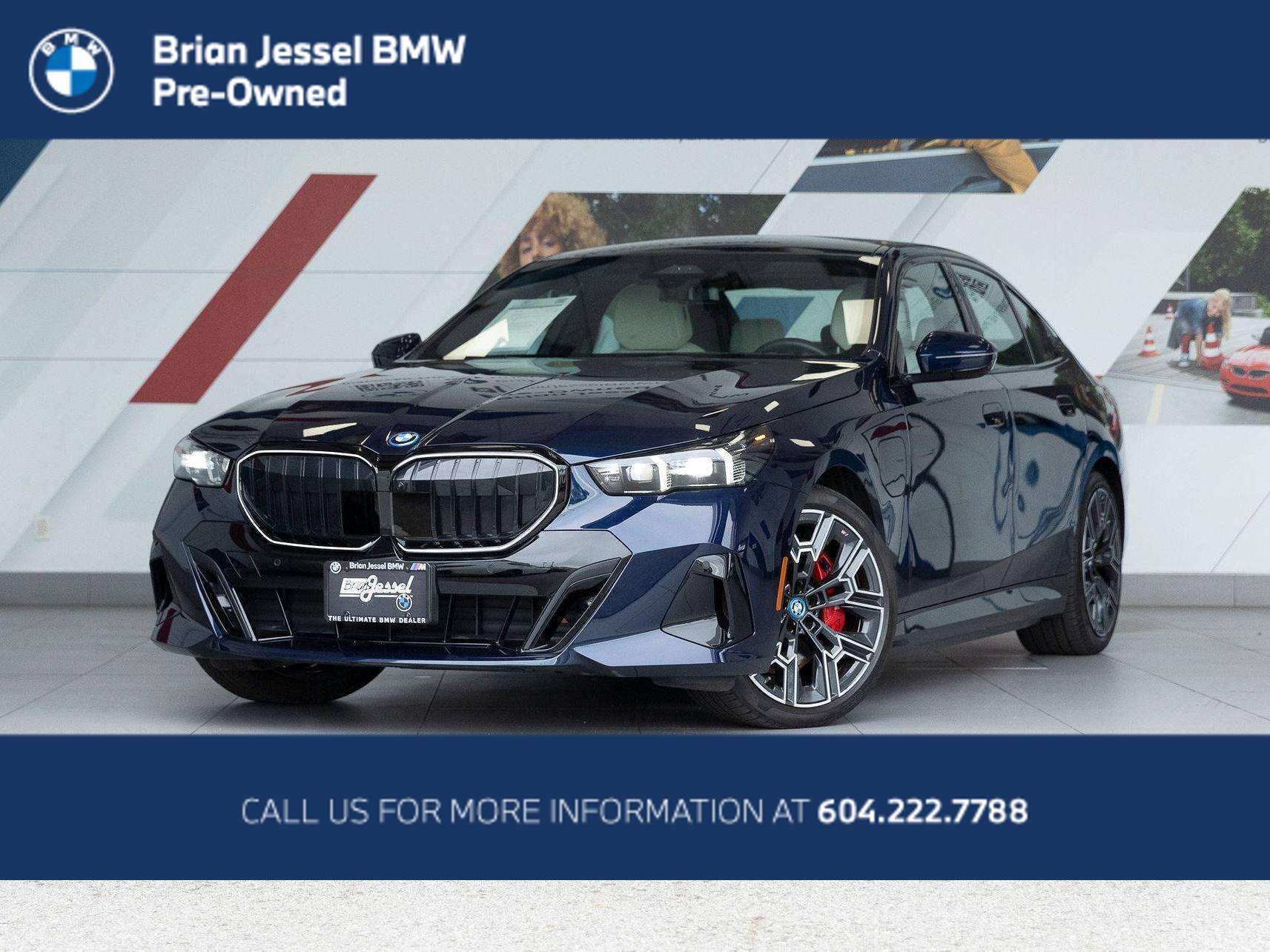 Blue Metallic 2025 BMW 5 Series Sedan All-Wheel Drive Automatic