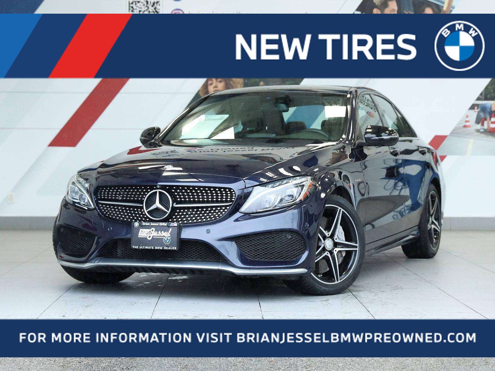 Lunar Blue Metallic 2016 Mercedes-Benz C-Class Sedan All-Wheel Drive Automatic