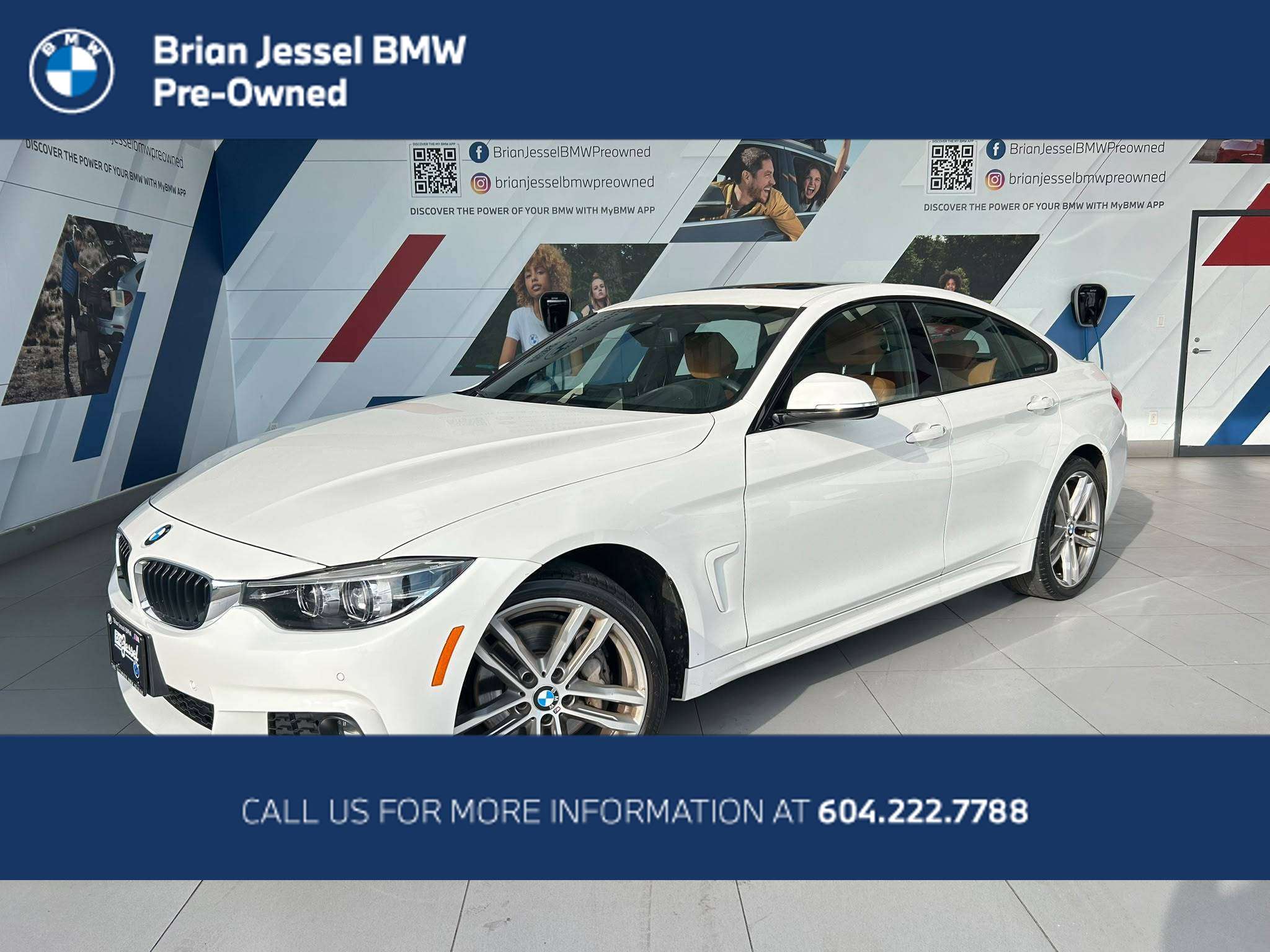 Alpine White 2019 BMW 4 Series Sedan All-Wheel Drive Automatic