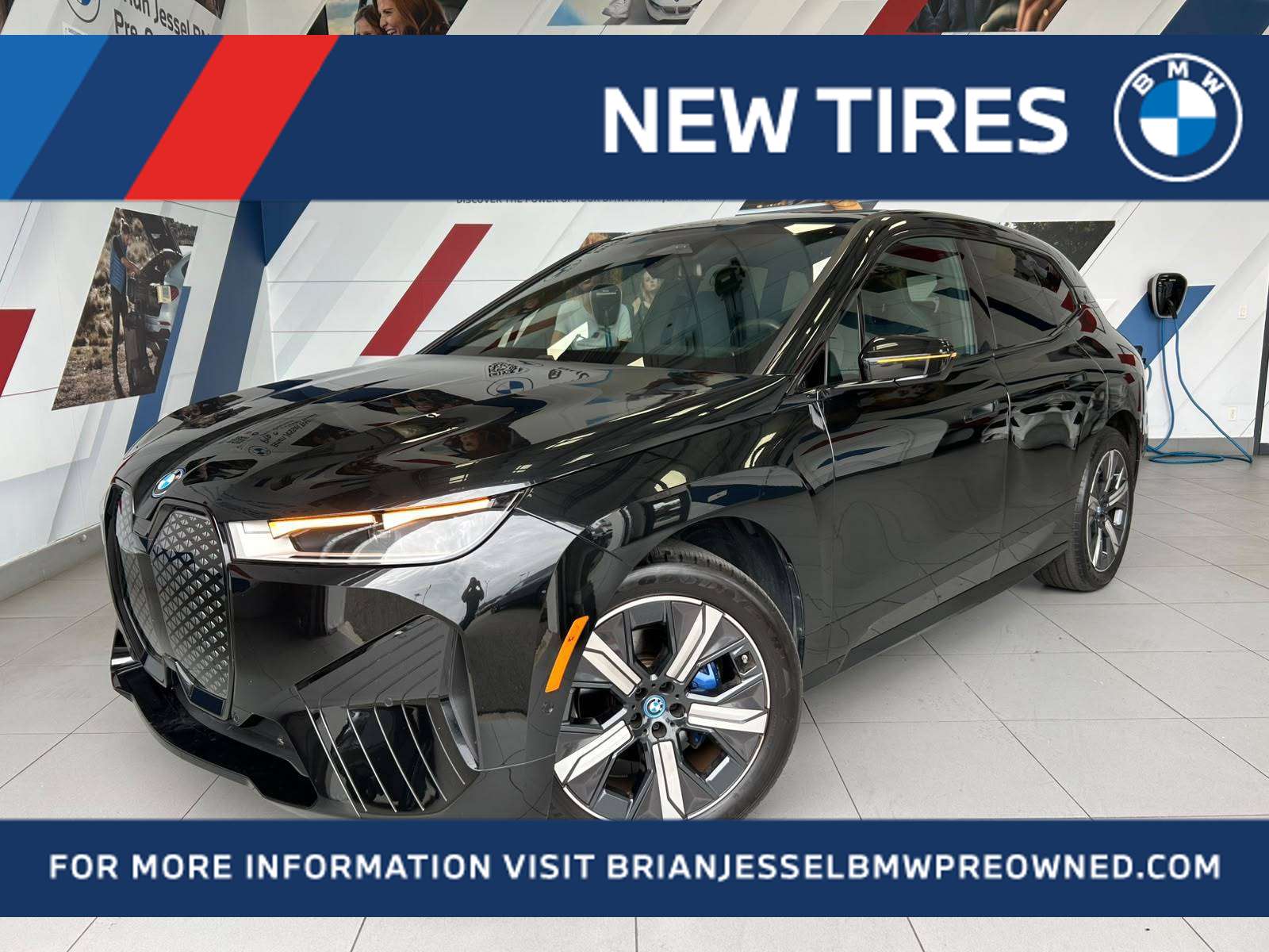 Black Sapphire Metallic 2024 BMW iX SUV / Crossover All-Wheel Drive Automatic