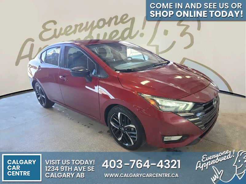 Red 2023 Nissan Versa Sedan Front-Wheel Drive Automatic