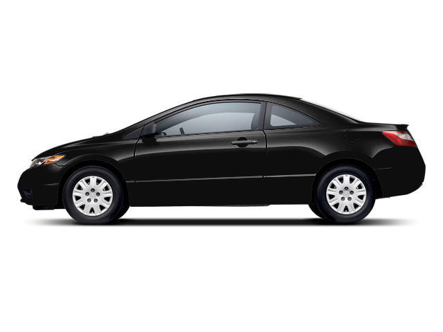 Black 2008 Honda Civic Coupe Coupe Front-Wheel Drive Manual