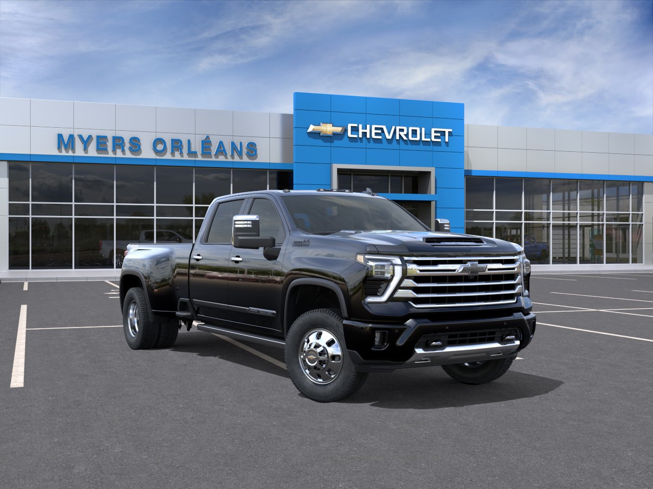 Black 2026 Chevrolet Silverado 3500HD High Country Crew Cab 4WD Pickup Truck Four-Wheel Drive Automatic
