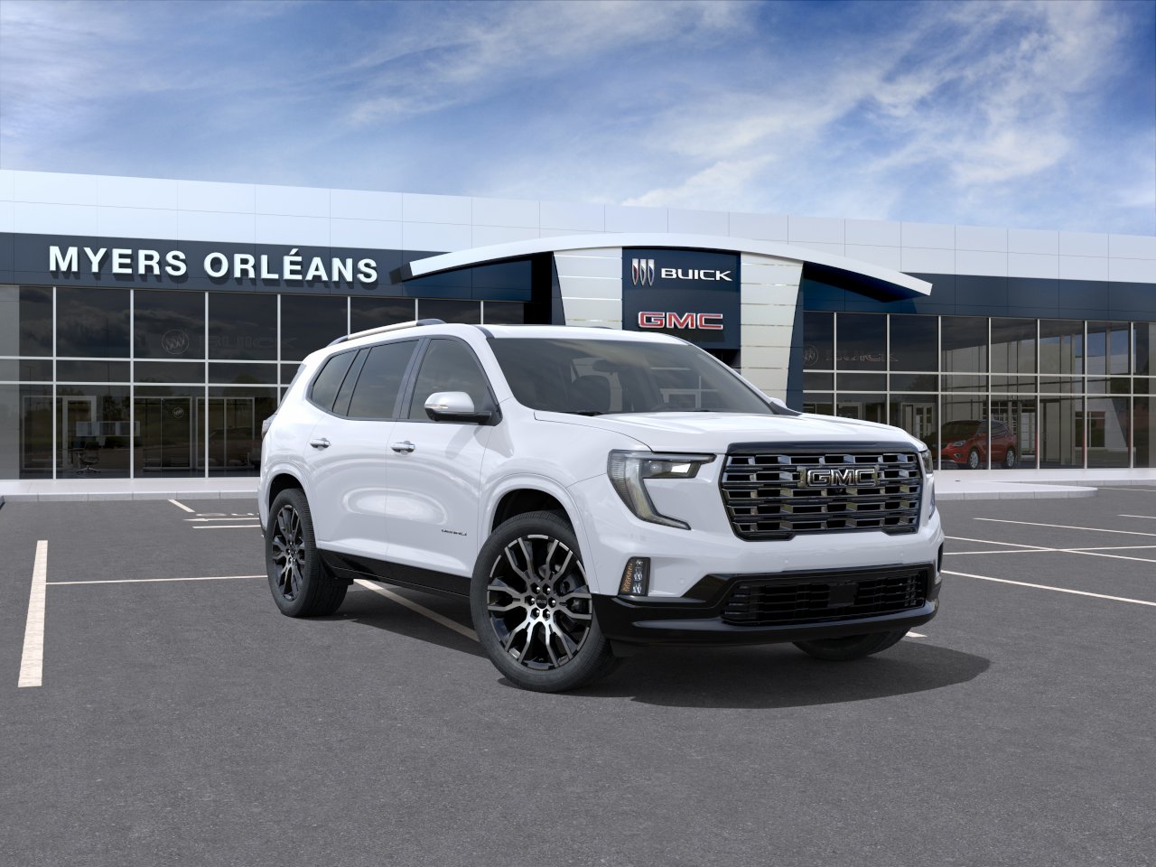 Glacier White Tricoat 2027 GMC Acadia SUV / Crossover Four-Wheel Drive Automatic