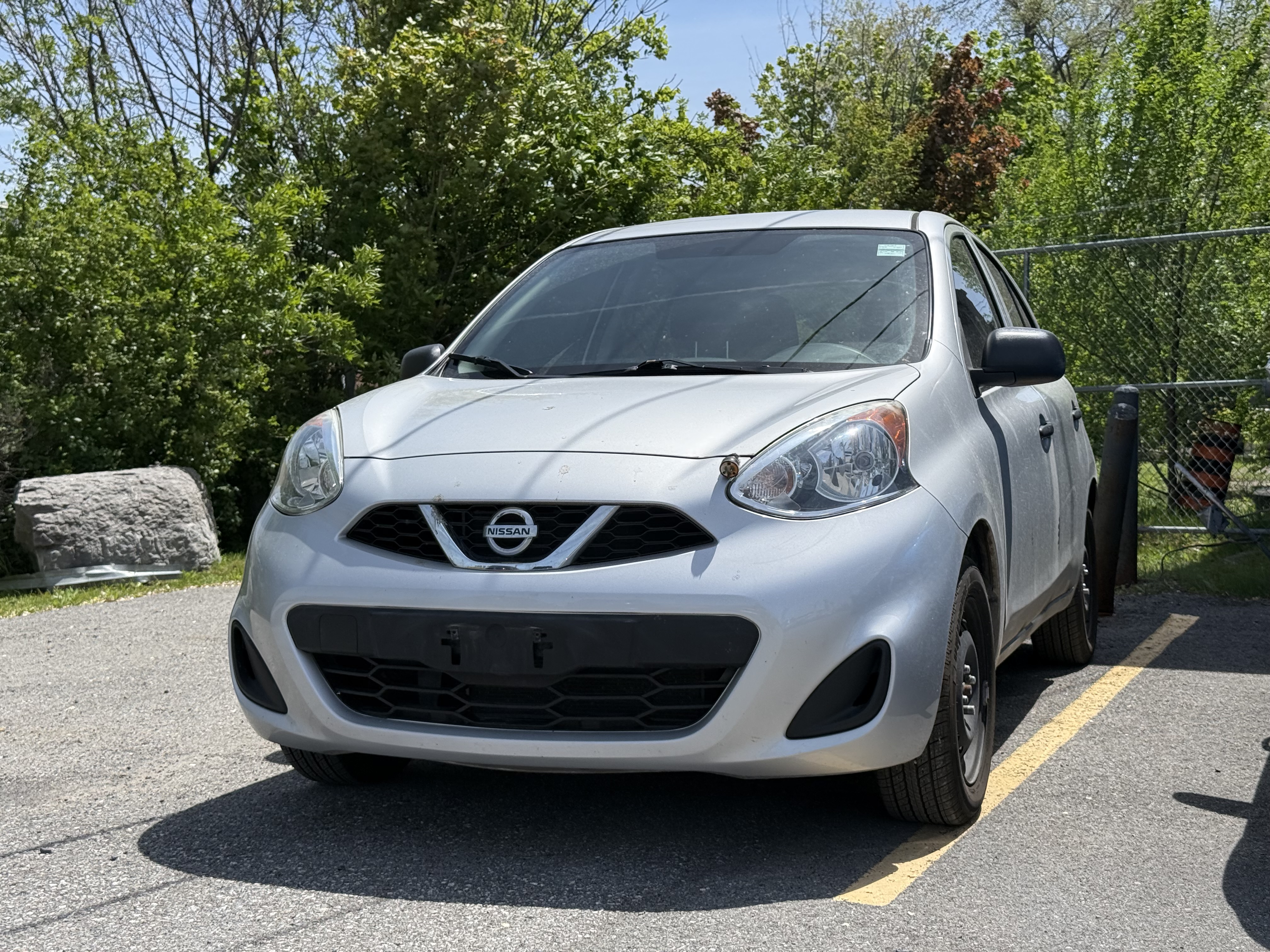 Silver 2015 Nissan Micra S FWD Hatchback Manual