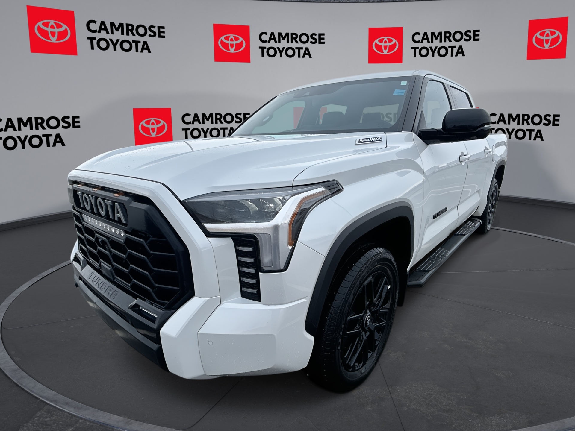White (Wind Chill Pearl) 2025 Toyota Tundra Hybrid Pickup Truck Four-Wheel Drive Automatic