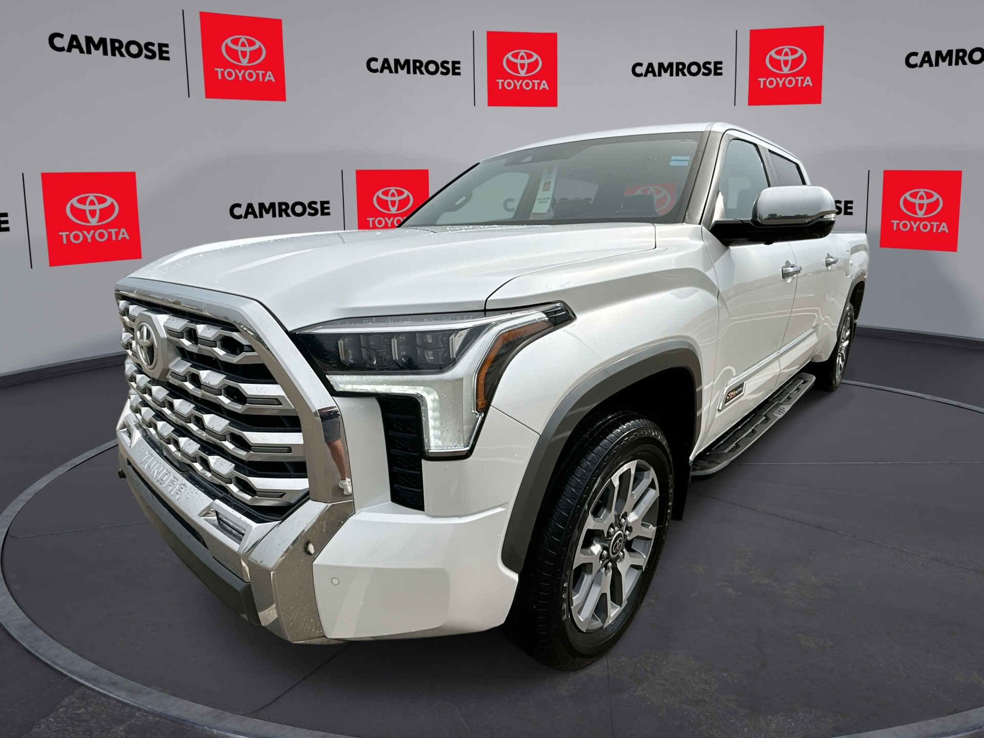 White (Wind Chill Pearl) 2024 Toyota Tundra Pickup Truck Four-Wheel Drive Automatic