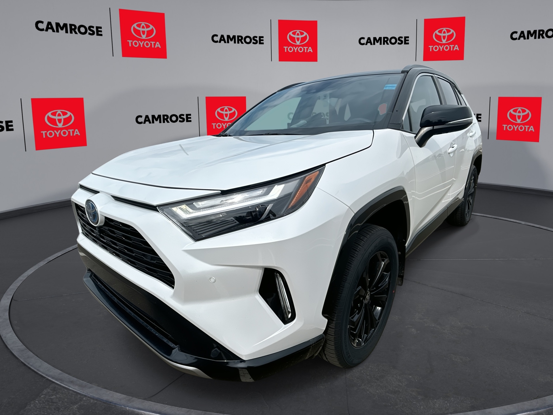 Wind Chill Pearl With Bla 2024 Toyota RAV4 Hybrid SUV / Crossover All-Wheel Drive Automatic