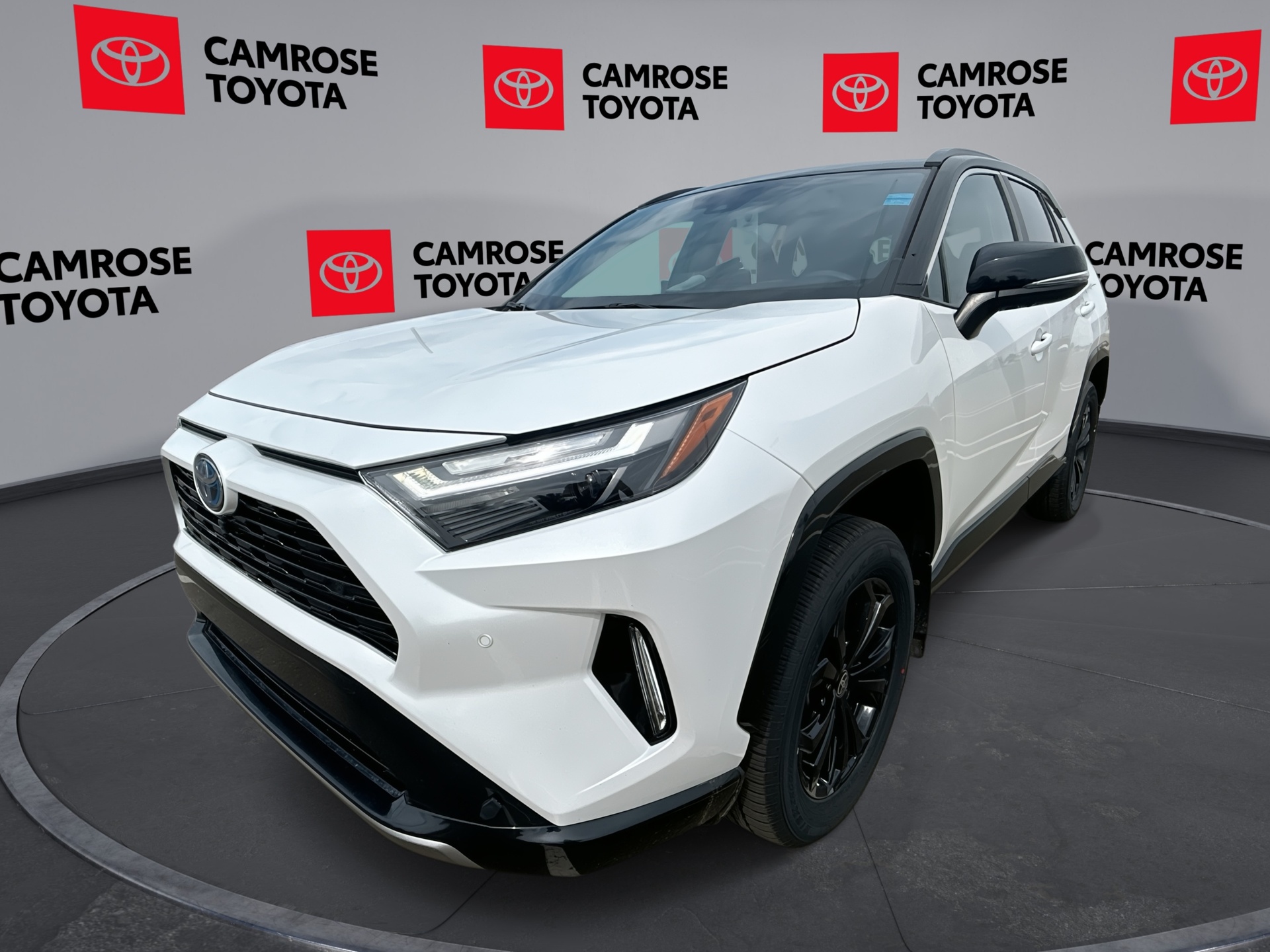 Wind Chill Pearl With Bla 2024 Toyota RAV4 Hybrid SUV / Crossover All-Wheel Drive Automatic