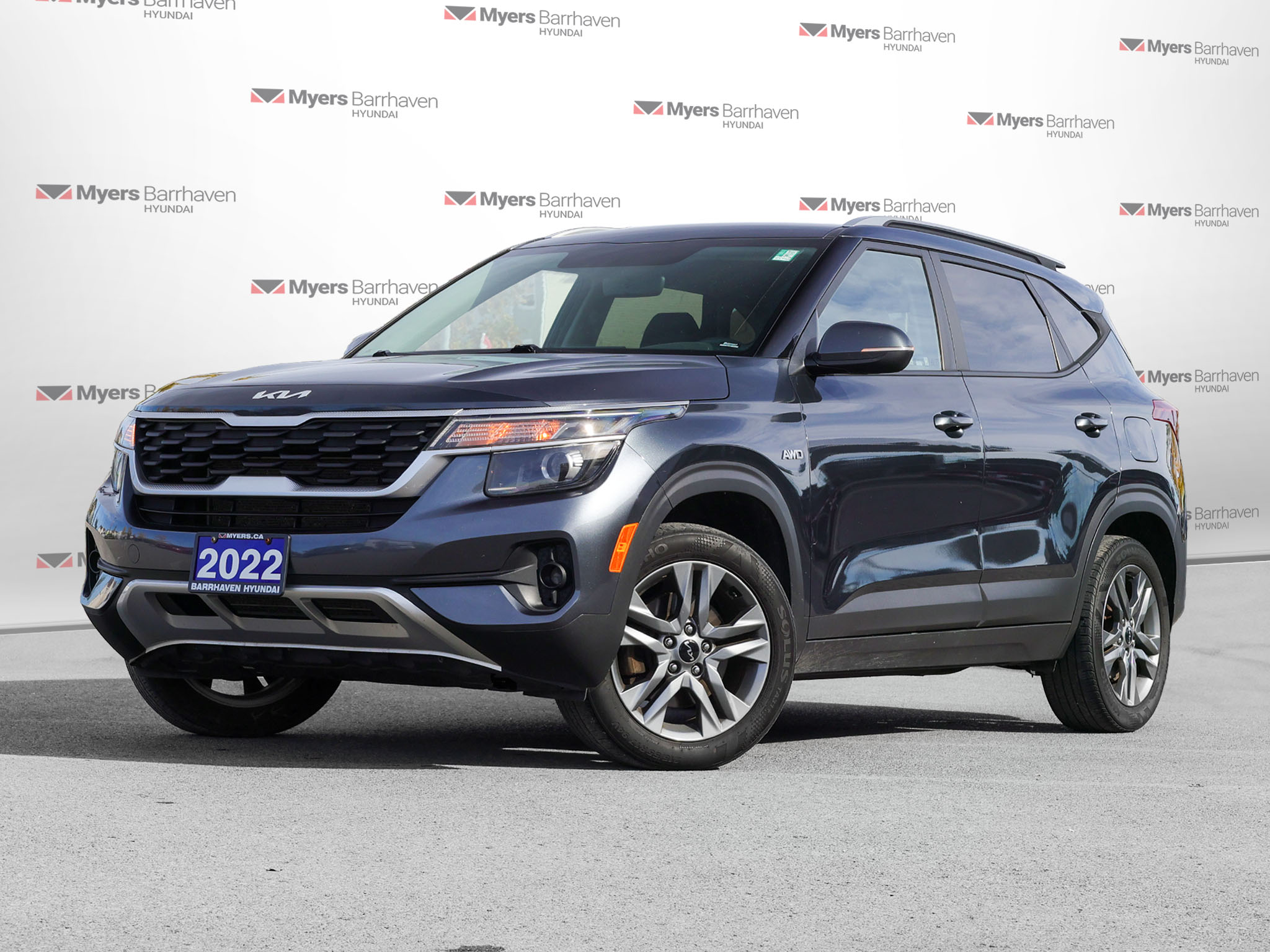 Gray 2022 Kia Seltos SUV / Crossover All-Wheel Drive Automatic