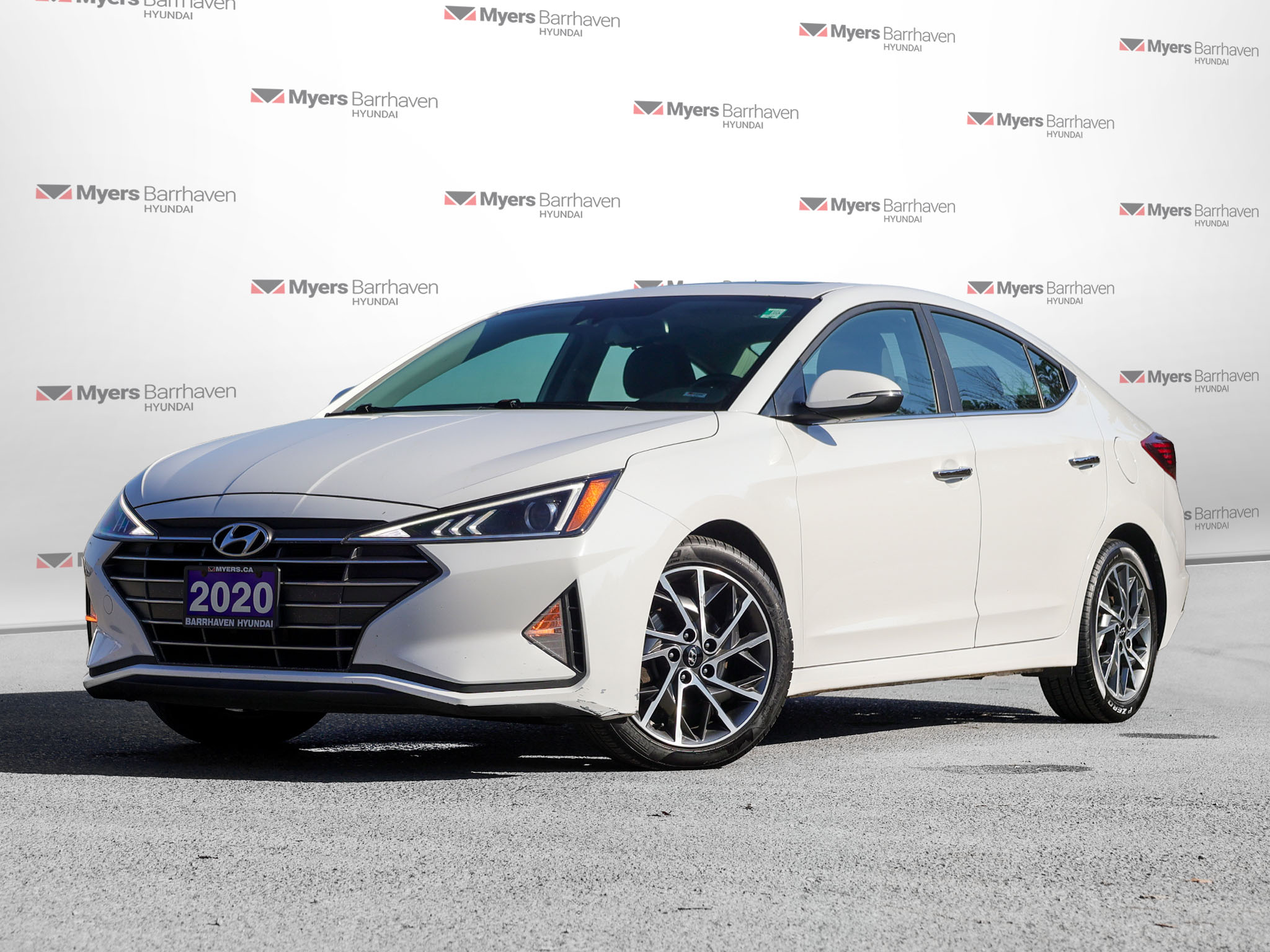 White 2020 Hyundai Elantra Sedan  Automatic