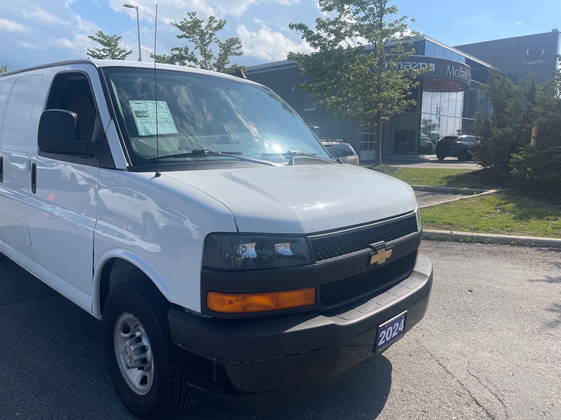 White 2024 Chevrolet Express Cargo Van Rear-Wheel Drive Automatic