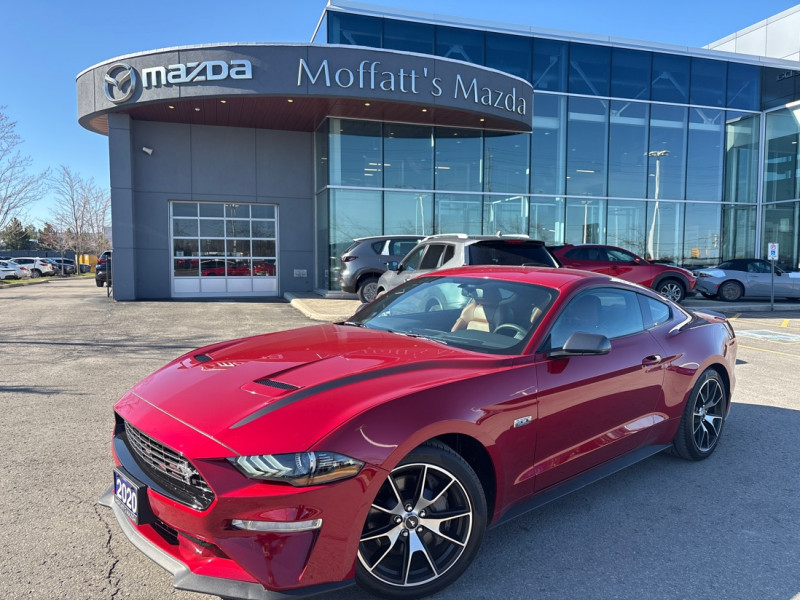 Red 2020 Ford Mustang EcoBoost Premium Coupe RWD Coupe Rear-Wheel Drive Manual