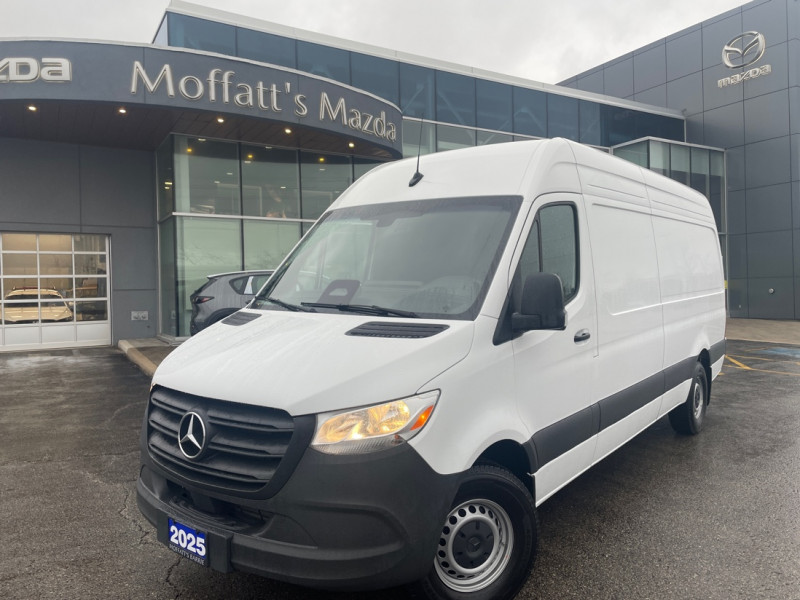 White 2025 Mercedes-Benz Sprinter Cargo 2500 170 High Roof RWD Van Rear-Wheel Drive Automatic