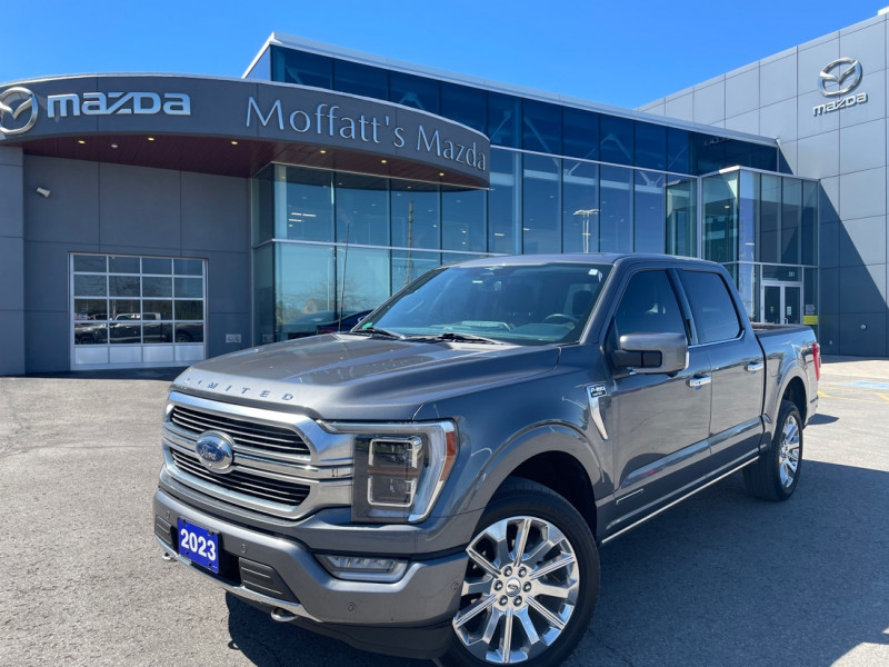 Gray 2023 Ford F-150 Limited SuperCrew 4WD Pickup Truck Four-Wheel Drive Automatic