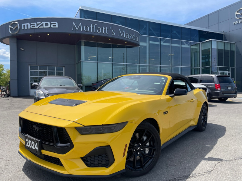 Yellow 2024 Ford Mustang GT Premium Convertible RWD Convertible Rear-Wheel Drive Manual
