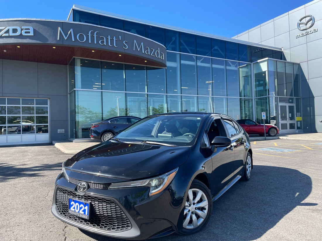 Black 2021 Toyota Corolla LE FWD Sedan Front-Wheel Drive Automatic