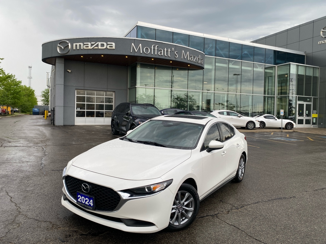 Snowflake White Pearl 2024 Mazda MAZDA3 GS Sedan AWD Sedan Automatic
