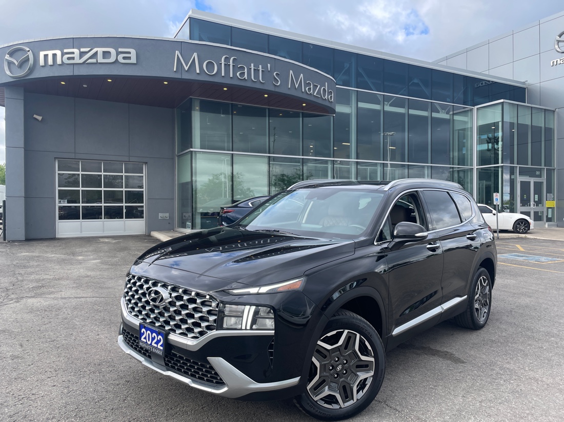 Black 2022 Hyundai Santa Fe Hybrid Plug-In Luxury AWD SUV / Crossover Automatic