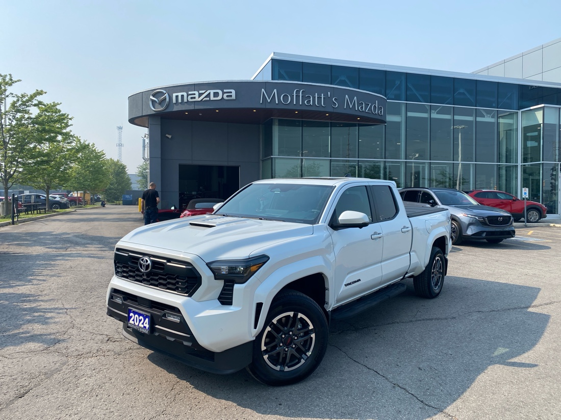 White 2024 Toyota Tacoma Pickup Truck Four-Wheel Drive Automatic