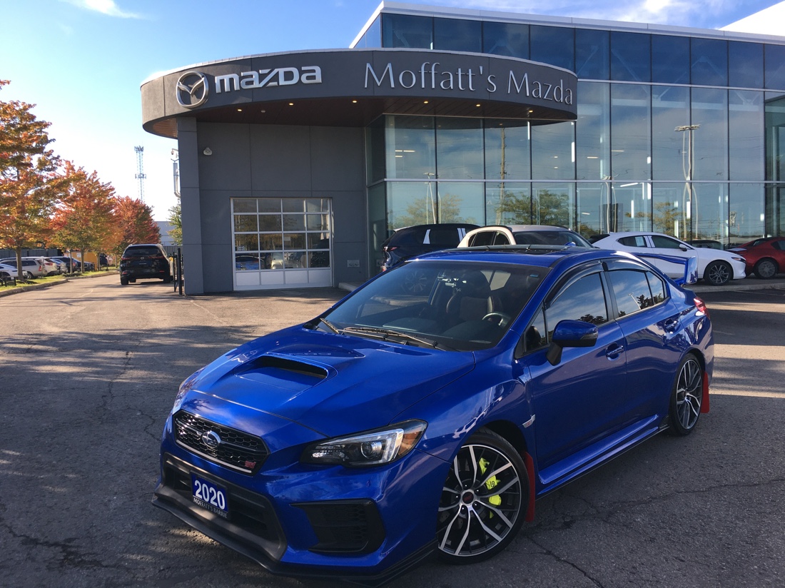 Blue 2020 Subaru WRX STI Sedan Manual