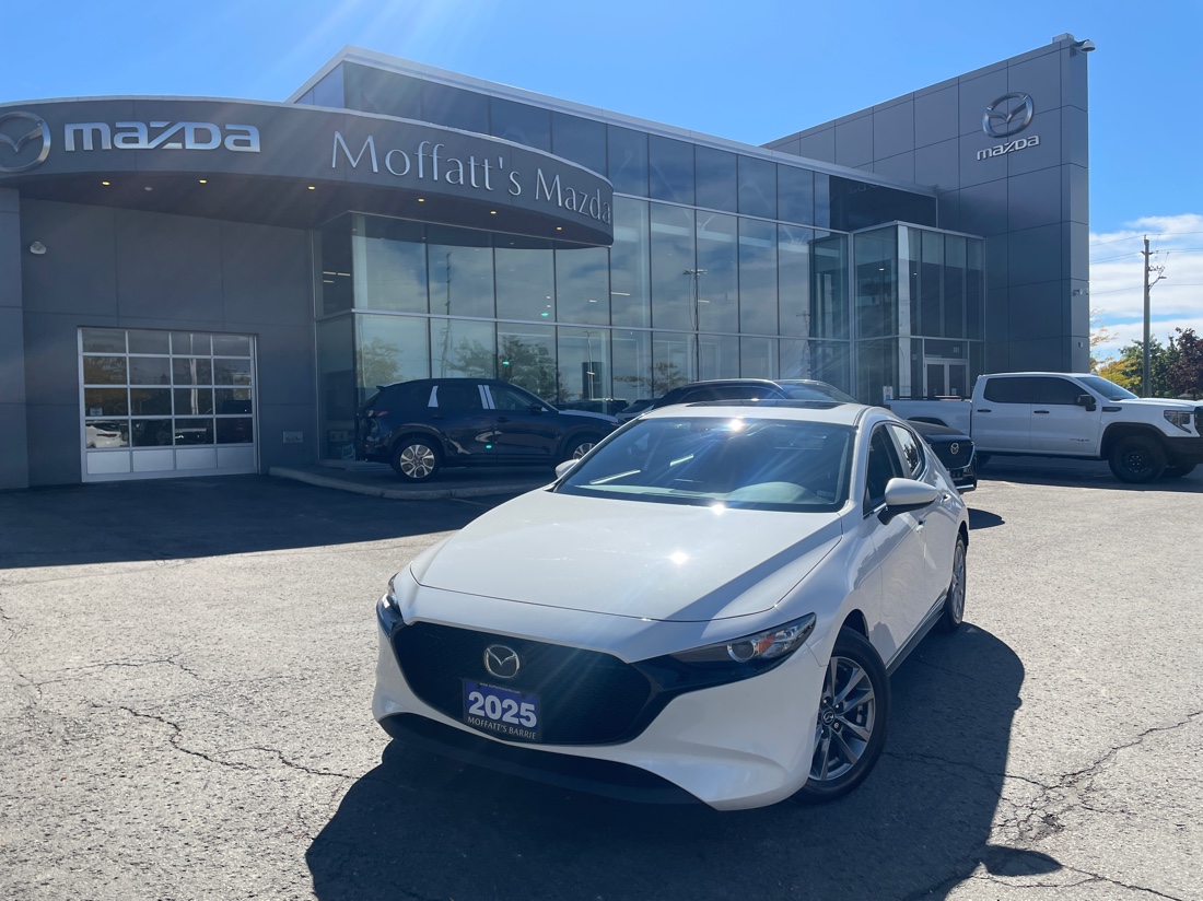 Snowflake White Pearl 2025 Mazda MAZDA3 Sport Hatchback  Automatic