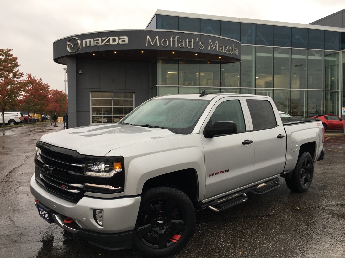 Silver 2018 Chevrolet Silverado 1500 Pickup Truck Four-Wheel Drive Automatic