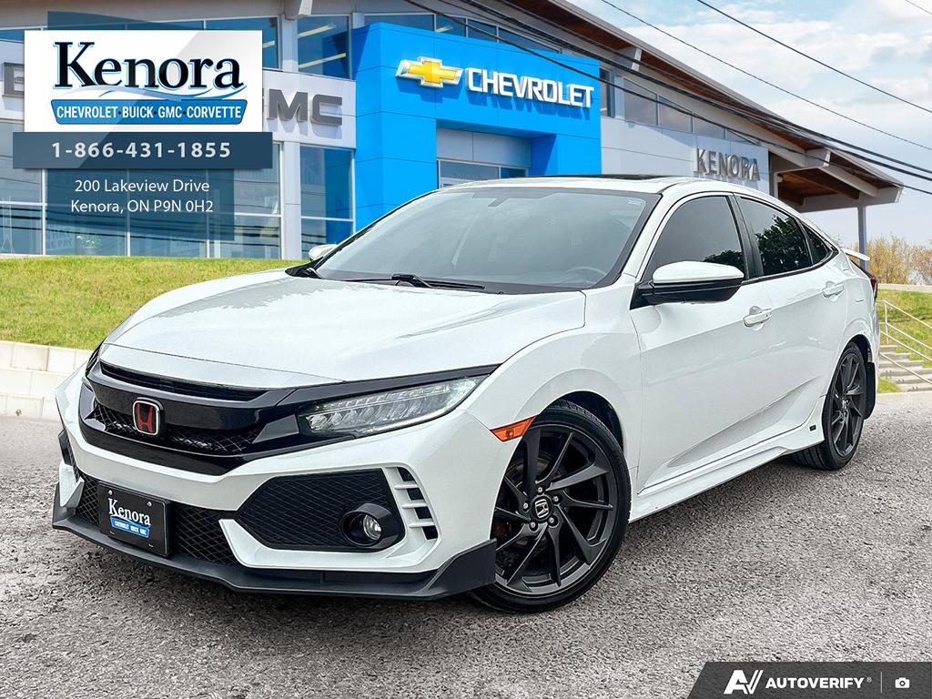White Orchid Pearl 2018 Honda Civic Sedan Front-Wheel Drive Manual
