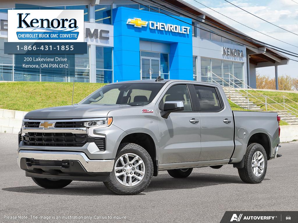 Gray (Sterling Grey Metallic) 2026 Chevrolet Silverado 1500 Pickup Truck Four-Wheel Drive Automatic