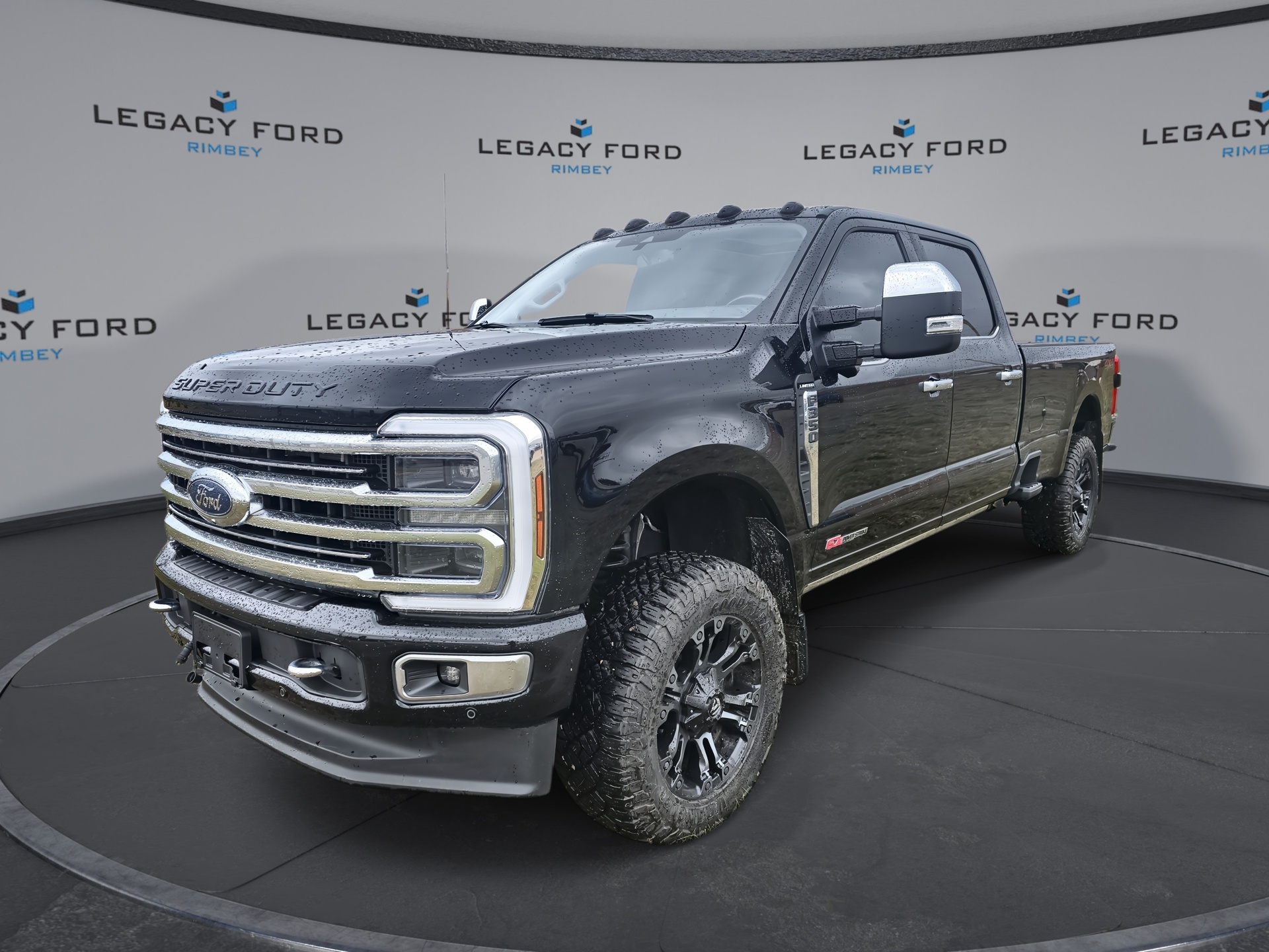 Black 2024 Ford F-350 Super Duty Limited Crew Cab 4WD Pickup Truck Four-Wheel Drive Automatic