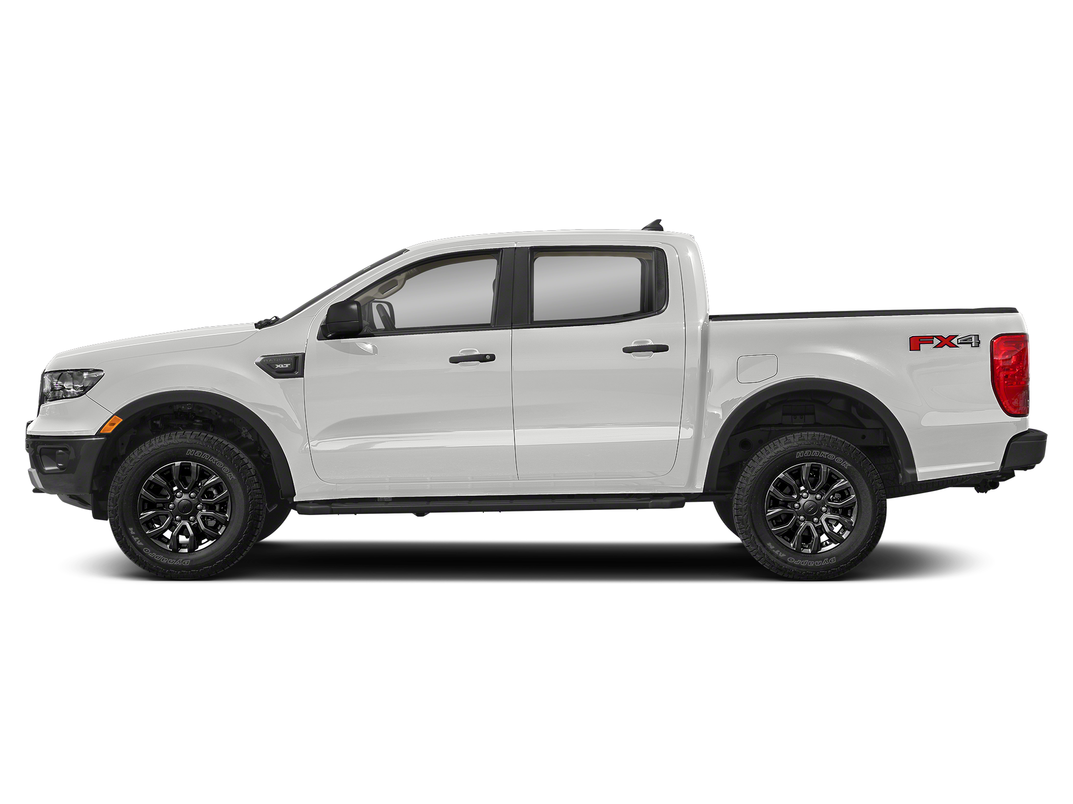 White 2023 Ford Ranger Lariat SuperCrew 4WD Pickup Truck Four-Wheel Drive Automatic